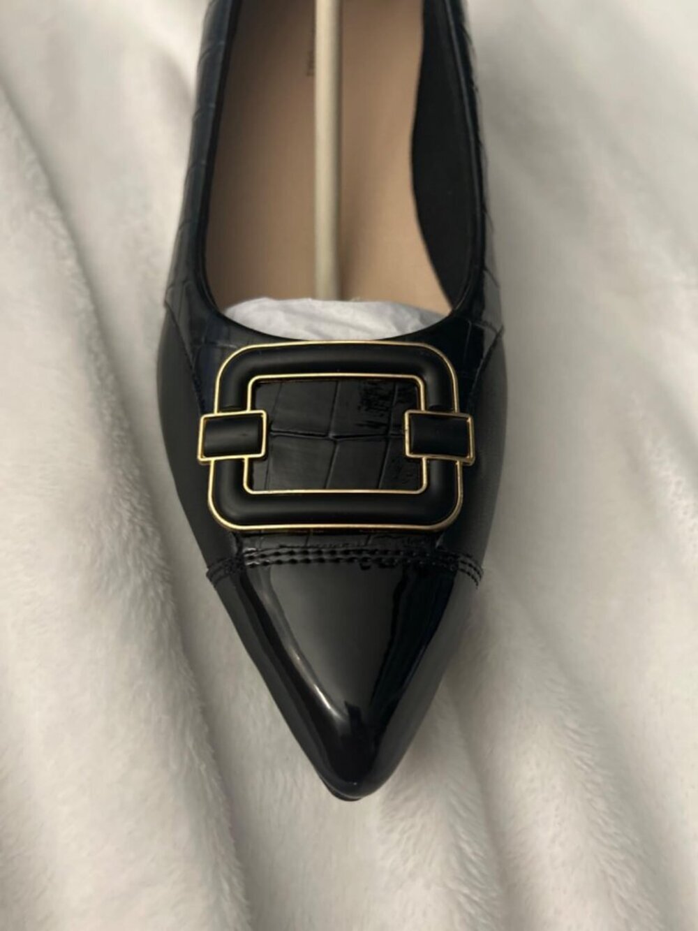 Women's Bunion Dress Shoes Orthopedic Loafers Shoes Low Heel Pumps Black - Picture 2 of 4